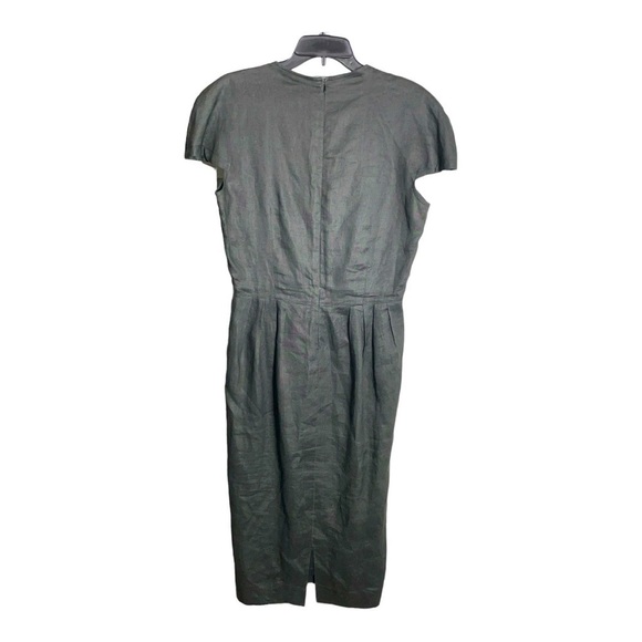 Vintage Pia Rucci black linen dress size 10 runs small. - Picture 4 of 16